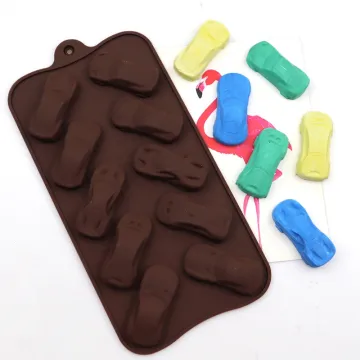 Car-Shaped Ice Cube & Chocolate Mold: 10-Cavity Factory Free Sample from Silicone Resin Mold by Ice Cube Tray 037