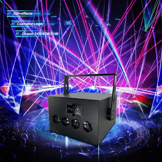 25k 30w RGB Animation Laser Lights Projector for Night Club Disco Dance Parties