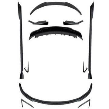 Tesla Model S Aero Kits: Front Splitter, Side Extensions, Spoiler, Lip, and Rear Diffuser