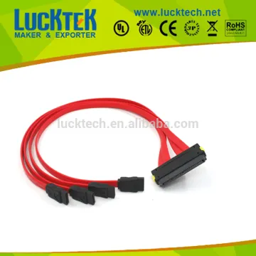 SFF-8484 SAS 32 pin 50cm to 4x SATA Fanout Cable HOST, 0.5m