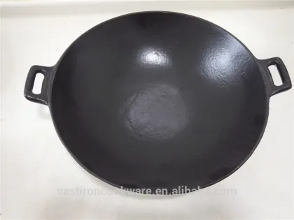 russian cast iron wok 33cm round diameter