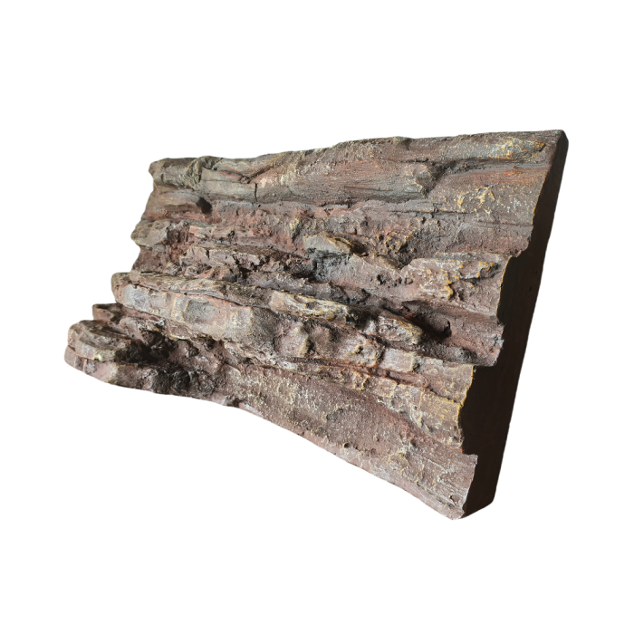 Painel de cenário de camadas de rocha de gabinete de répteis