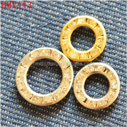 Metal Garment Eyelets with Stones