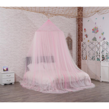 Pink bed canopy for indoor use