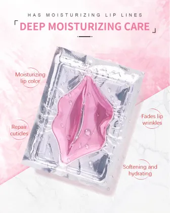 Wholesale Multicolor Crystal Sleeping Lip Mask Sheet Collagen Lip Mask 8g