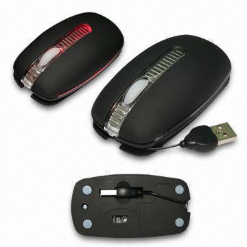Optical Mouse with Cable-wrap Feature