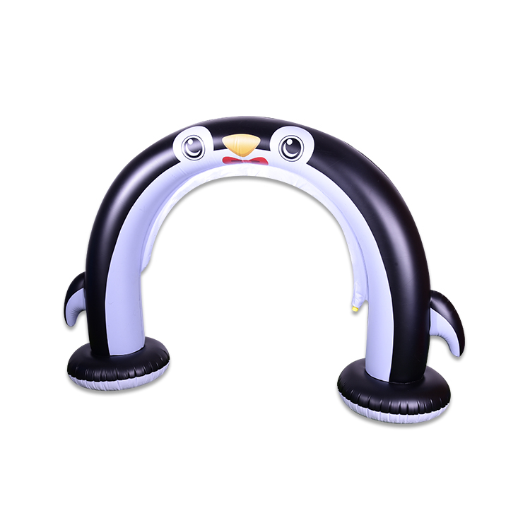 Small Inflatable Penguin Arch Sprinkler For Kids