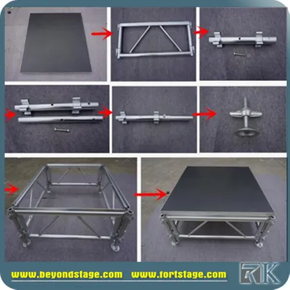 RK aluminum stage/arena beyblade/wedding stage equipment
