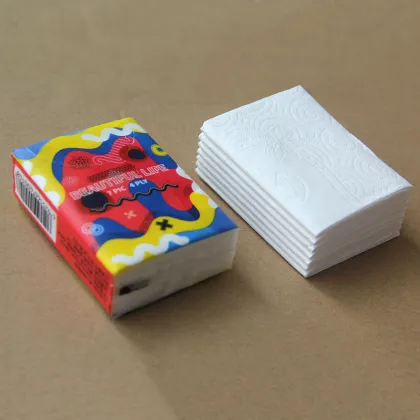 Customized mini facial tissue paper