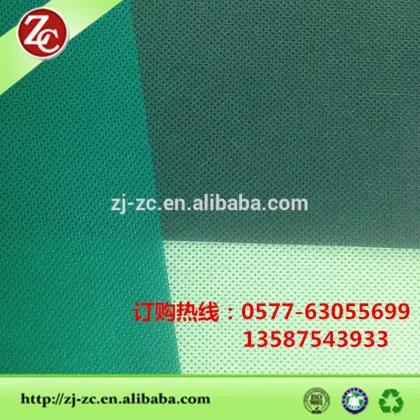 non-woven fabric green popular color polypropylene fabric in roll