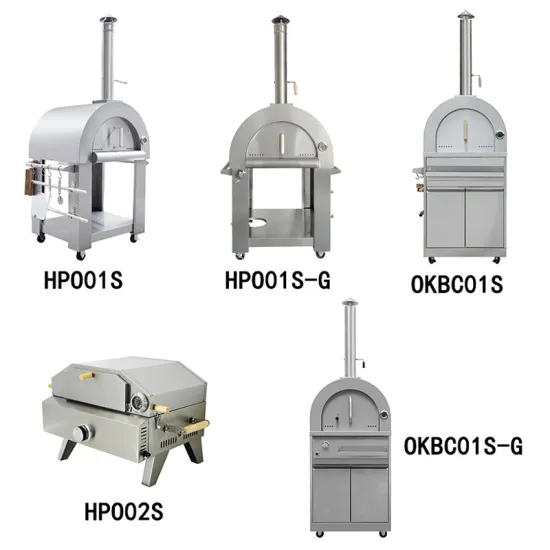 Independent R&D stainless steel outdoor kitchen  authentic wood fired pizza oven