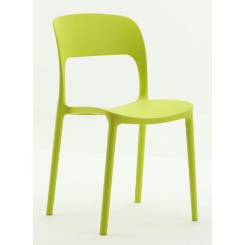 Silla apilable moderna de plástico para comedor