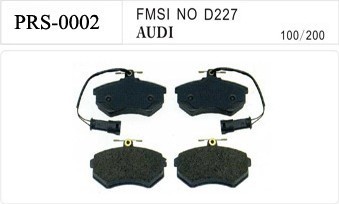 Semi-metalen PRS-0002 auto keramische rem pad voor AUDI A3