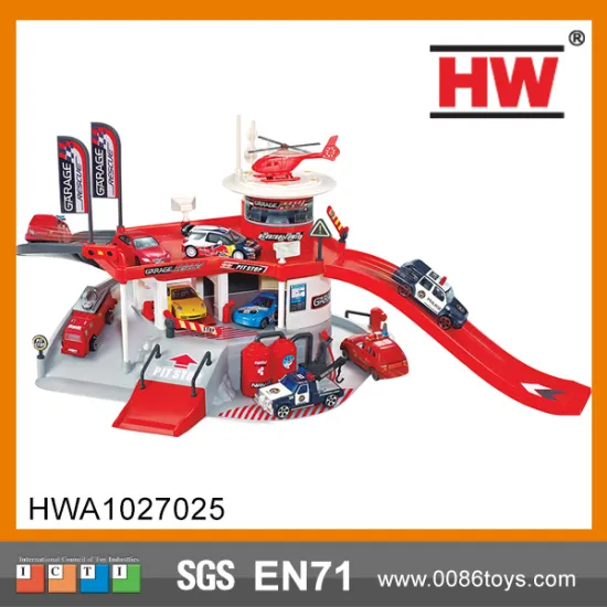 High Quality Platic Kid Toy Free Wheel Cars Super Garage Play Set