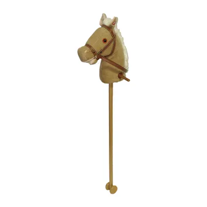 Plush horse head 35 inches stick hose with music case & mouth moving toys for kids