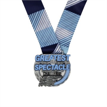 Enamel color custom sport race medals