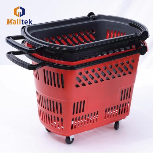 High quality grocery rolling shopping basket