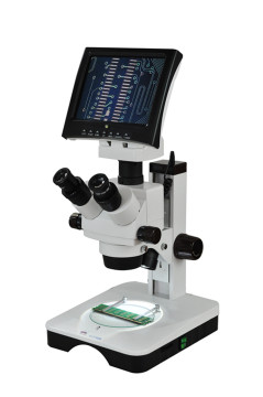 Display Zoom Stereo Microscope, with LCD Screen Yj-T102 LED