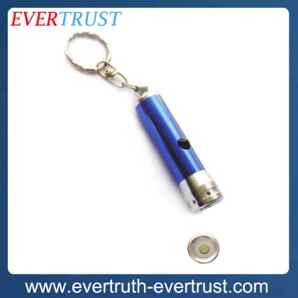 custom mini 3 led light keychain