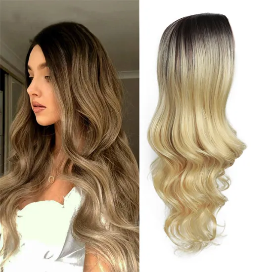 wholesale Curly Wig Heat Resistant Fiber Long Synthetic Wigs for Black Women