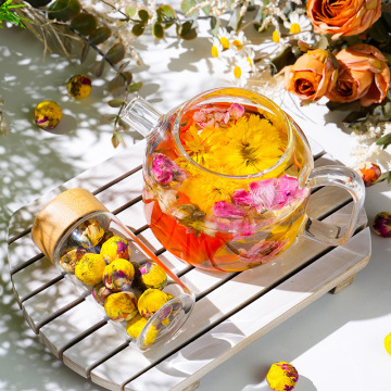 Wholesale OEM Gift Packages 100% Natural Health Black Tea Flavor Flower Blooming Green Tea
