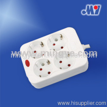4 Outlets Square Socket 