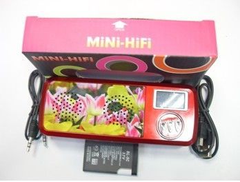 Oem Colorful Card Mini Digital Fm Radio Speaker With Led Multi-function Digital Screen