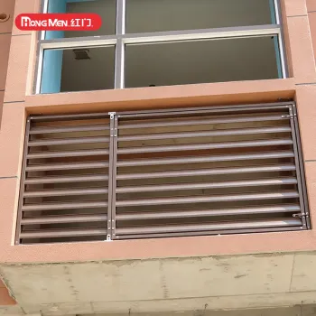Zinc Steel Louvers with Stainless Steel Window Guardrail
