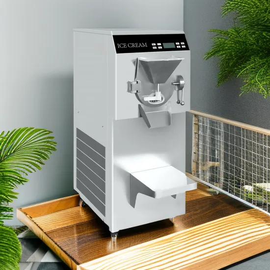 Horizontal Batch Freezer Hard Ice Cream and Gelato Maker Machine