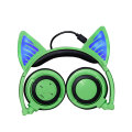 Auriculares con orejas de gato con luz LED Bluetooth