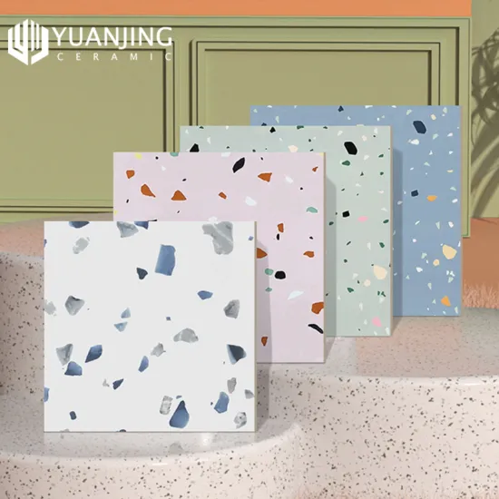 300x300mm Nordic Style Matte Terrazzo Porcelain Tiles for Kitchen, Bathroom, and Balcony Flooring & Wall