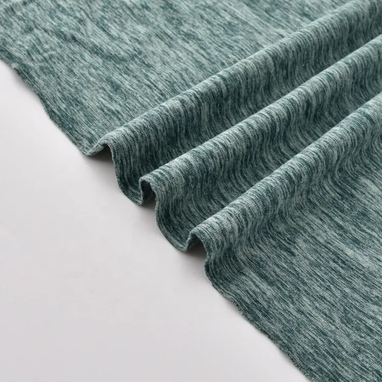 โพลีเอสเตอร์ 77% 23% สแปนเด็กซ์ DTY พิมพ์ผ้าถักเสื้อเดี่ยว