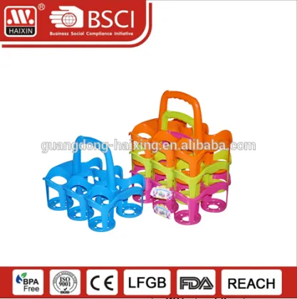 2016 Hot Sale Plastic Beverage Holder With Six Cases For Party Ice Beers
