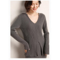 Cashmere knitted dress suit for women