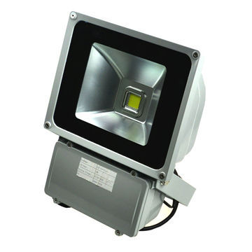 IP65 70W LED Flood Light, AC 85~265V/DC 12V, 0~90lm/W