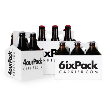 Custom Corrugated 6 Wine Beer Bottle Display Box