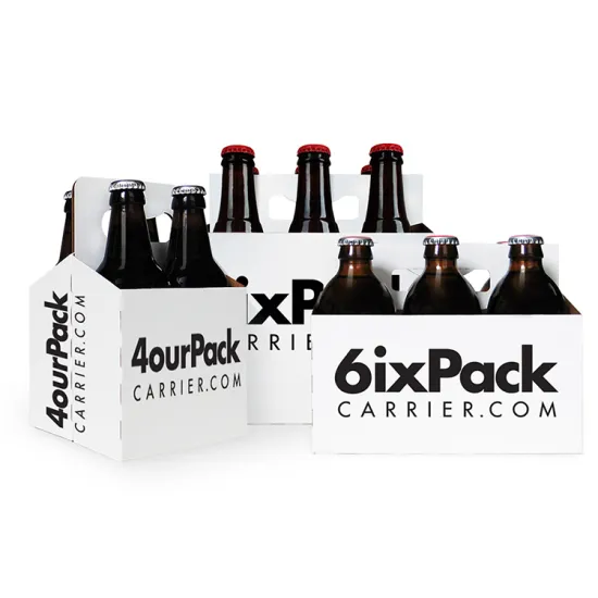 Custom Corrugated 6 Wine Beer Bottle Display Box