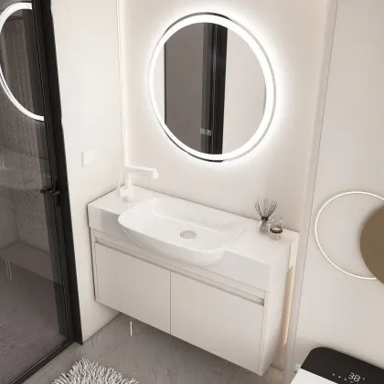 Modern Space Aluminum Bathroom Wash Basin