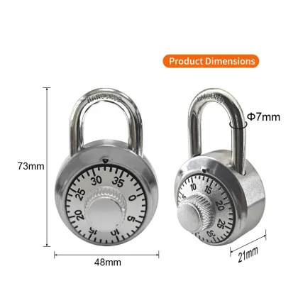 Anti-theft Zinc Alloy Rustproof Dial Combination Padlock