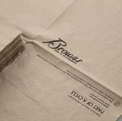 Brown Serviettes Unbleached Brown Napkin Everyday Napkins