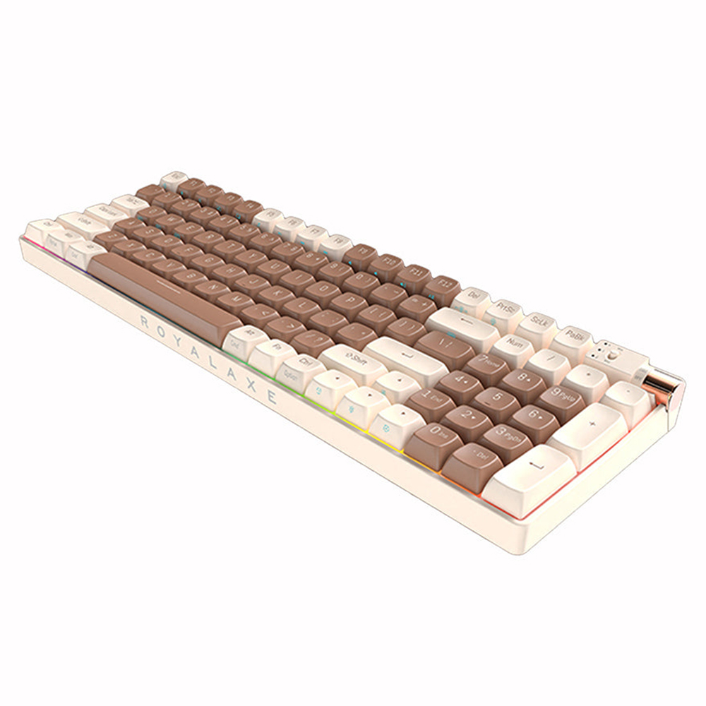 Royalaxe R100 Royalaxe R100 Rgb Hotswappable Gaming Keyboard - 2.4ghz Wired/wireless ...
