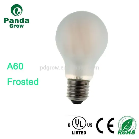 A60/A19 Crown Half-Chrome Silver Mirror LED Filament Bulb,Top Reflector Lamp