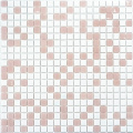 Tiles de mosaico cremoso de pared de cristal para artesanías
