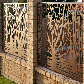 Laser Cut Corten Steel Fence