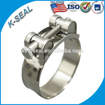 Stainless Steel High Pressure Single Bolt Heavy Duty Hose Clamps KGM8X121SS