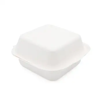 Eco friendly disposable food containers lunch boxes bento boxes 6 inch burger box