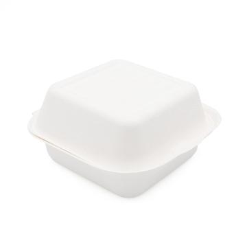 Cajas de loncheras de comida para comida desechable ecológica cajas de bento cajas de hamburguesas de 6 pulgadas