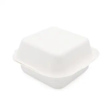 Eco friendly disposable food containers lunch boxes bento boxes 6 inch burger box