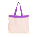 Pure color cotton canvas shopping bag