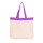 Pure color cotton canvas shopping bag